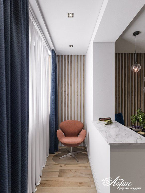 Дизайн интерьера однокомнатной квартиры (г. Конаково)