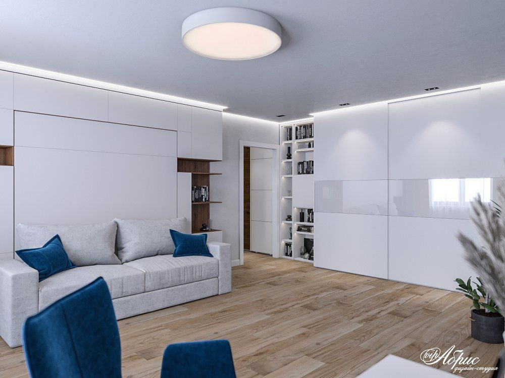 Дизайн интерьера однокомнатной квартиры (г. Конаково)