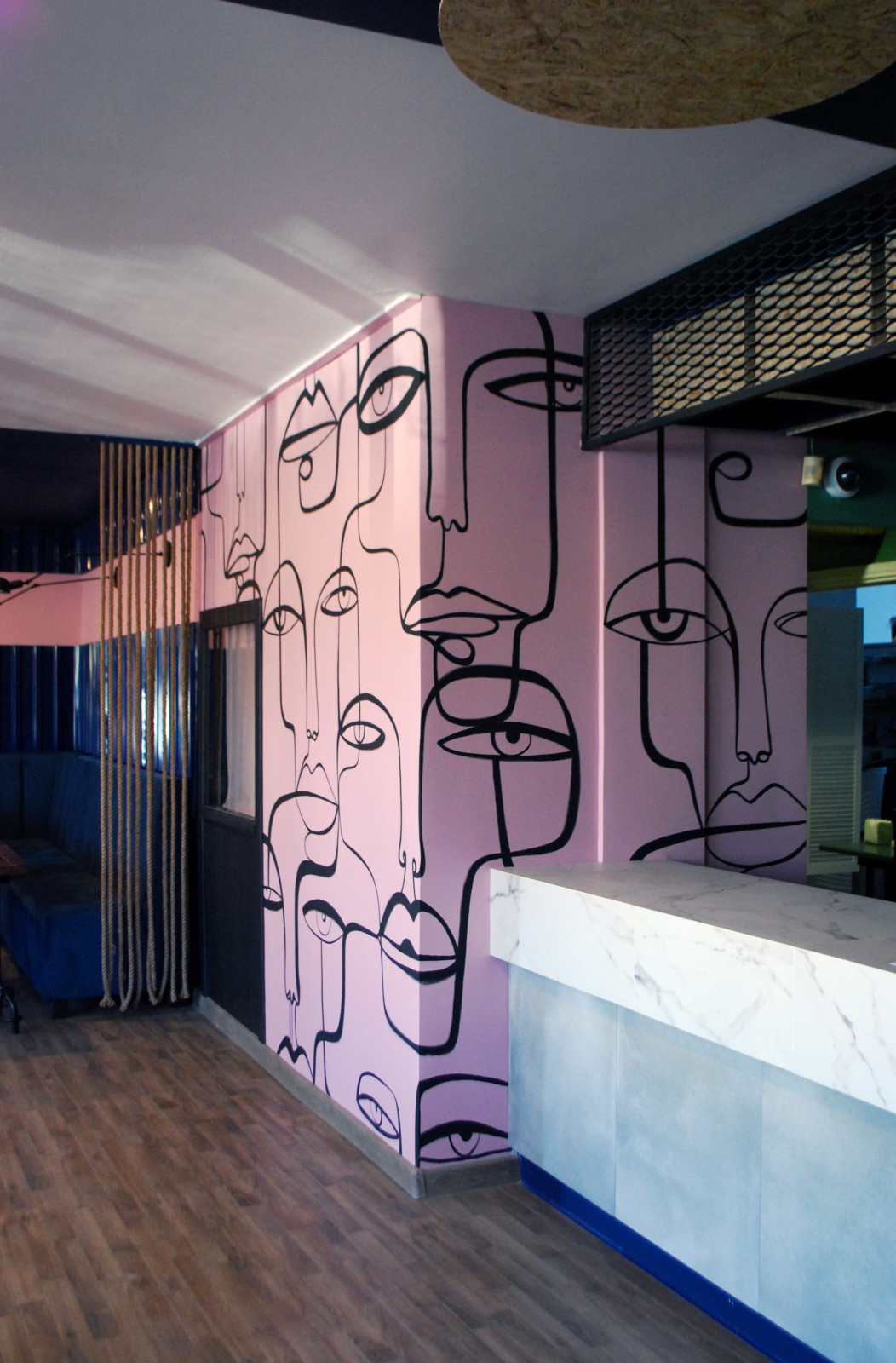 Роспись стен в кафе "Гуд Пипл"