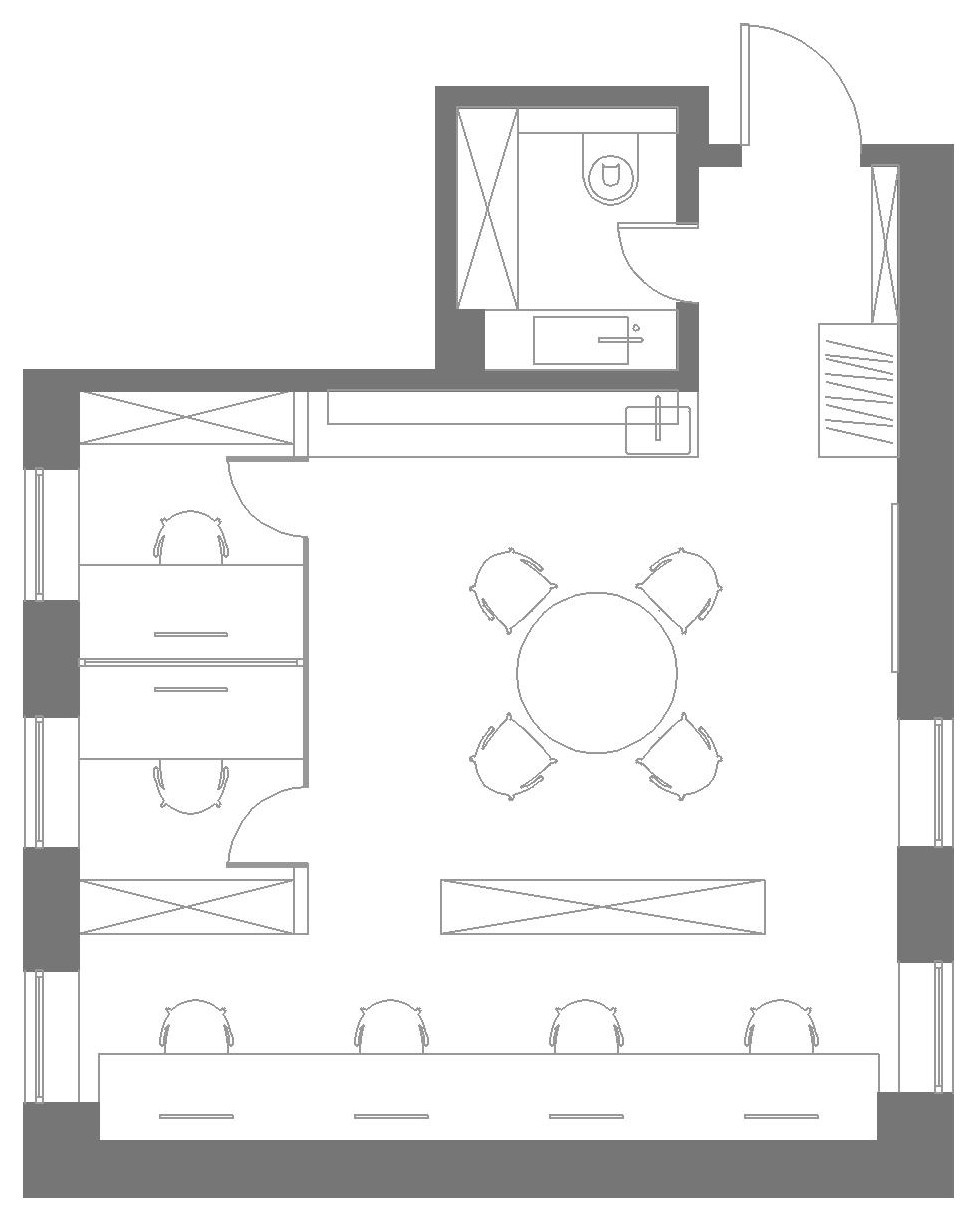 Офис студии Background, 45 м2