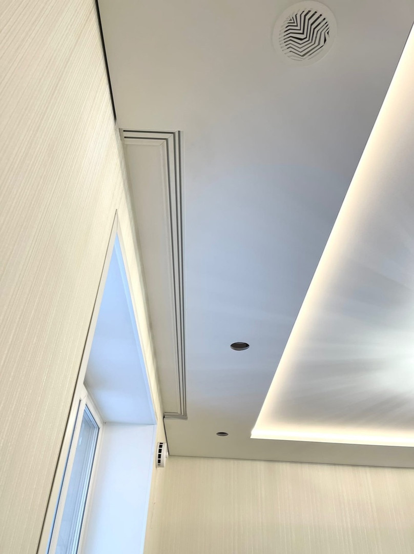 Многоуровневые потолки в КП голубой залив