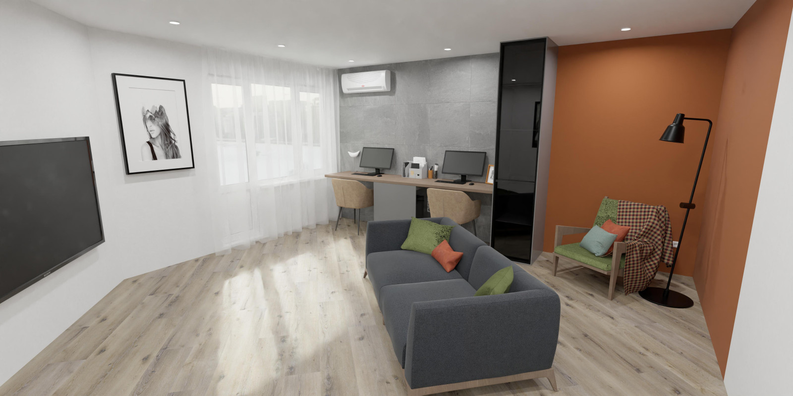 Квартира для семьи с ребенком девочкой 8 лет.