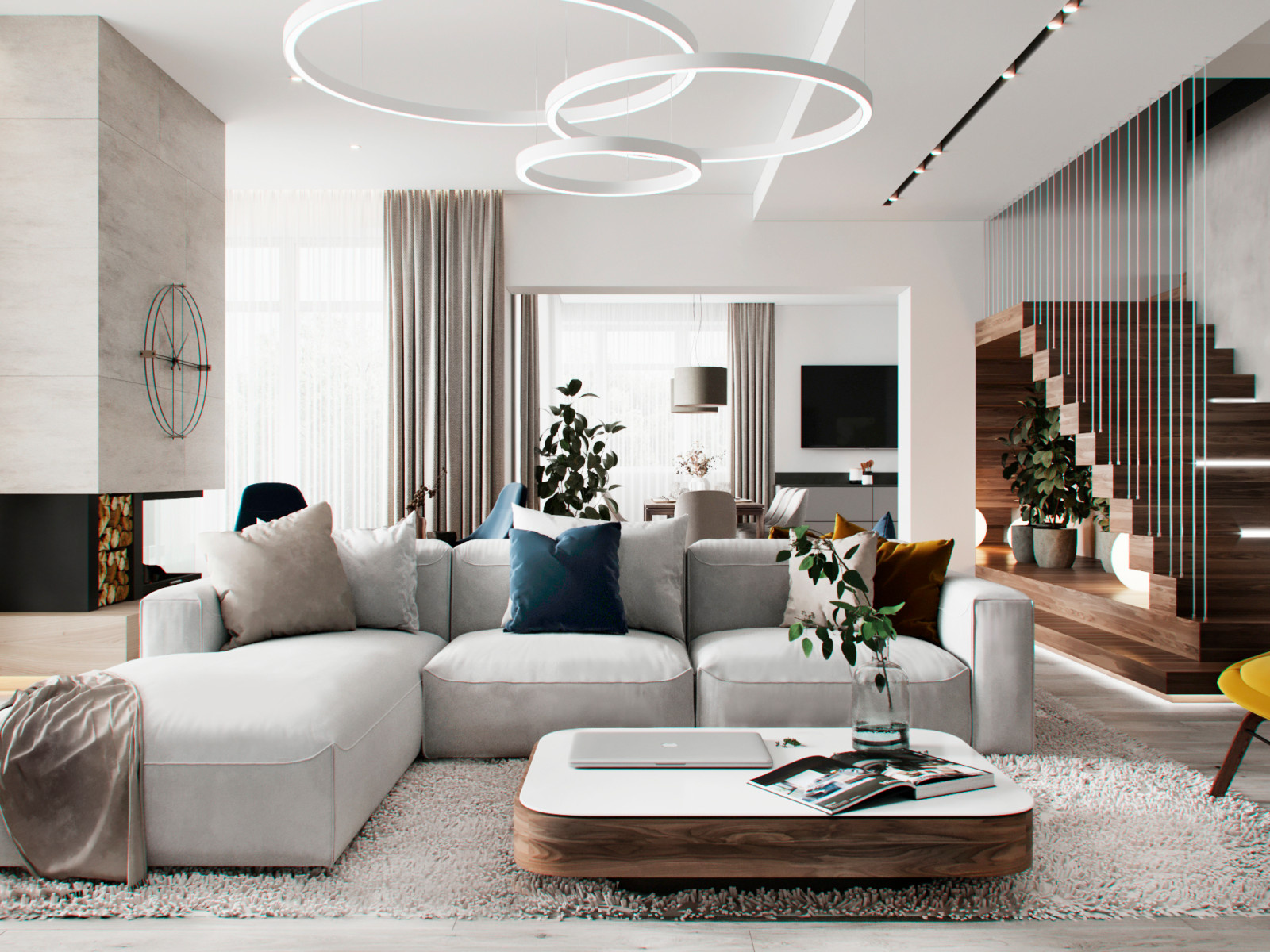 кухня-гостиная в доме в п.Княжий