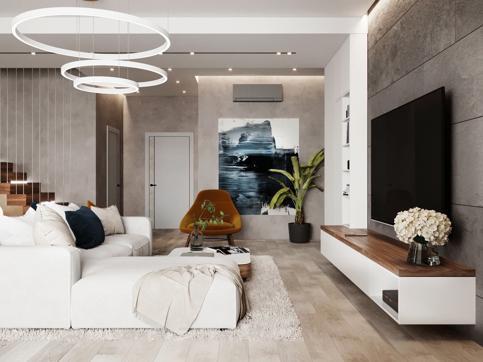 кухня-гостиная в доме в п.Княжий