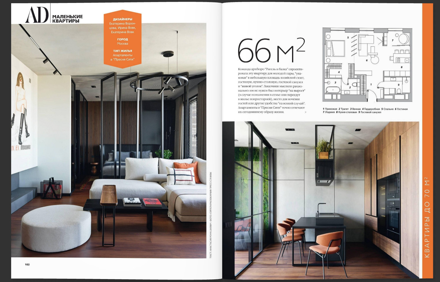 Публикация в журнале "AD. Architectural Digest"