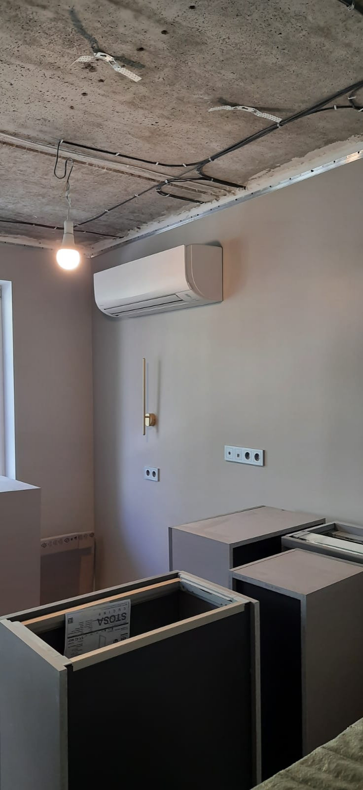 Установка кондиционера в квартирах с ремонтом