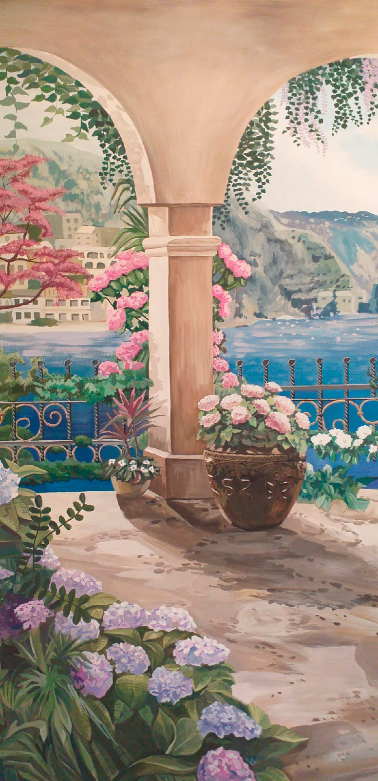 Роспись гостиной в классическом стиле