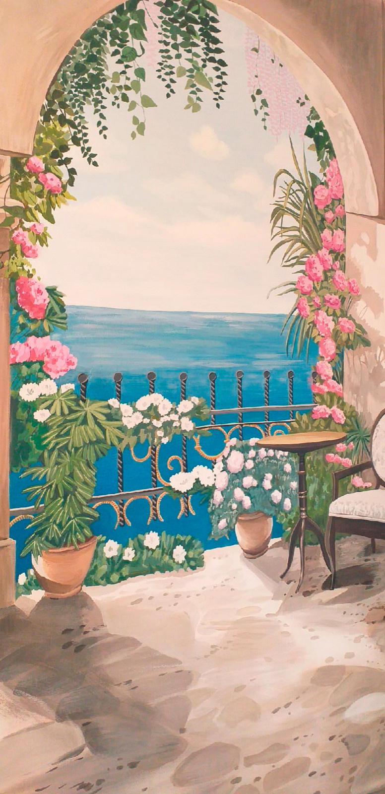 Роспись гостиной в классическом стиле