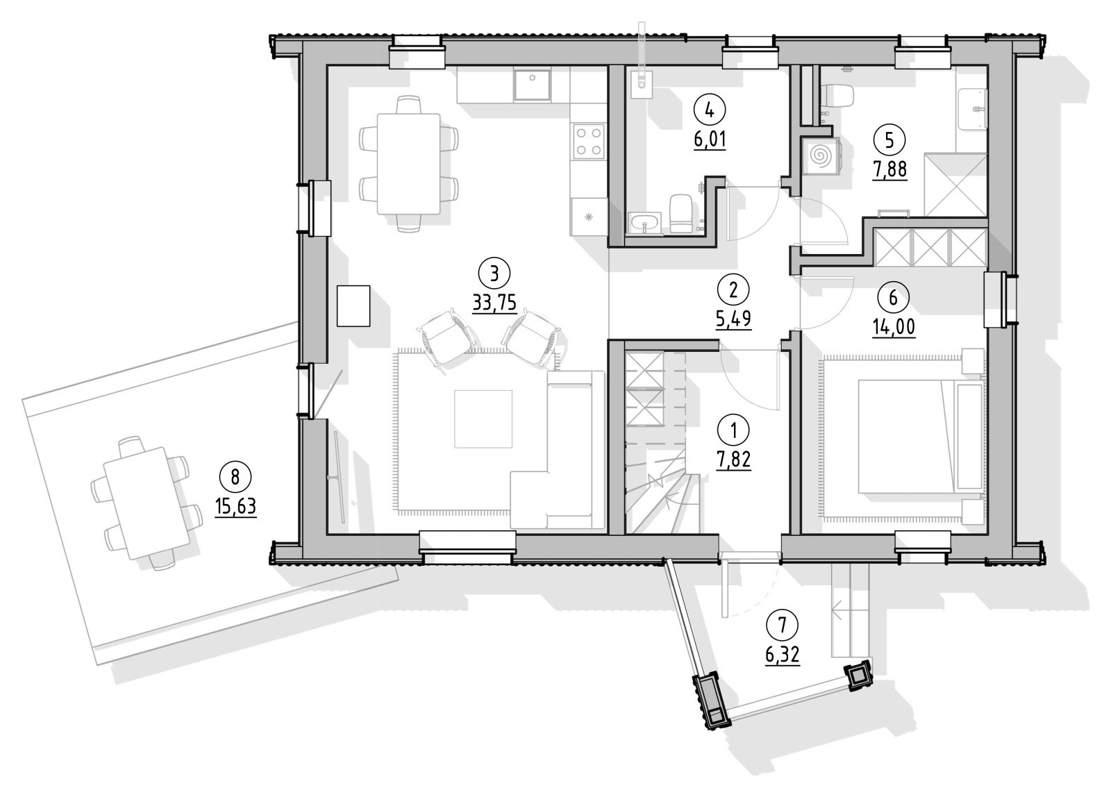 Проект дома Дрезден