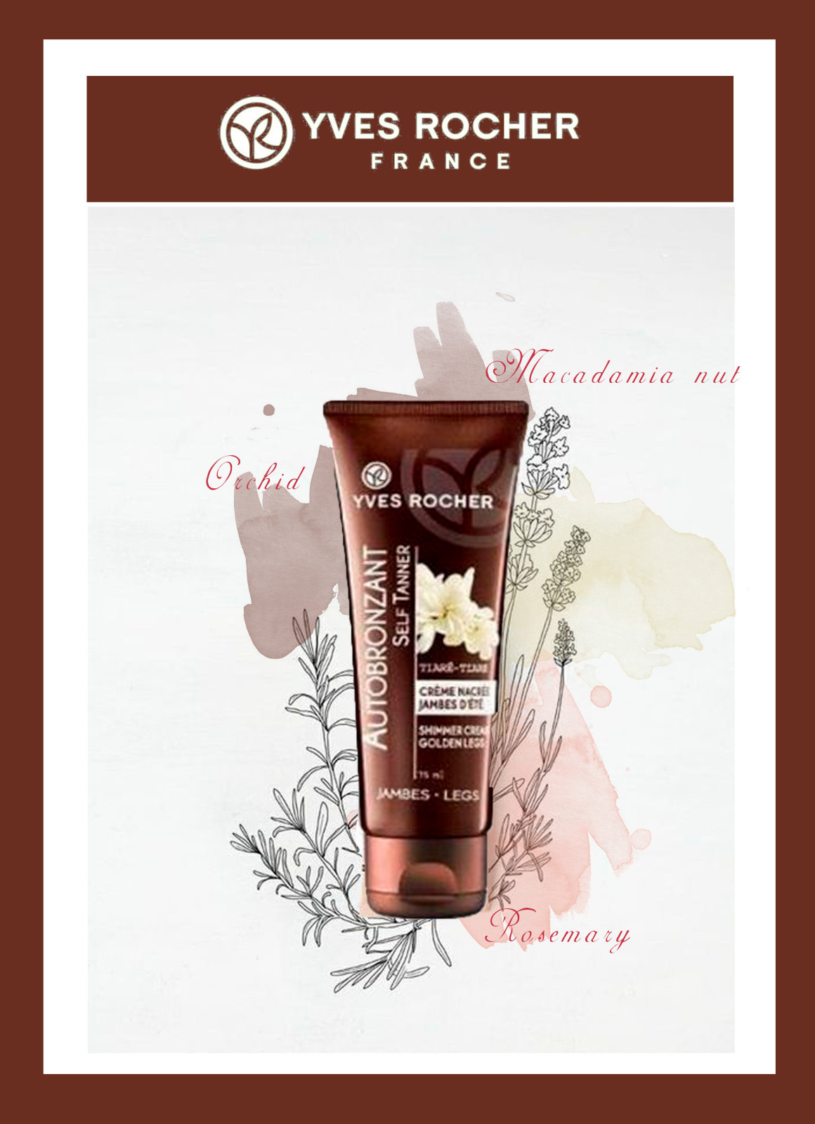 Оформление витрины для магазина "yves rocher"