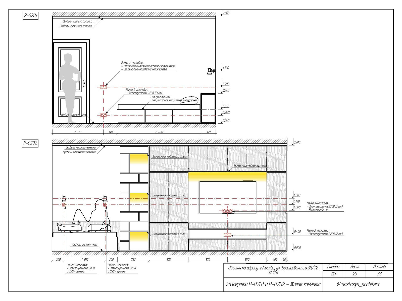 Развертка комнаты