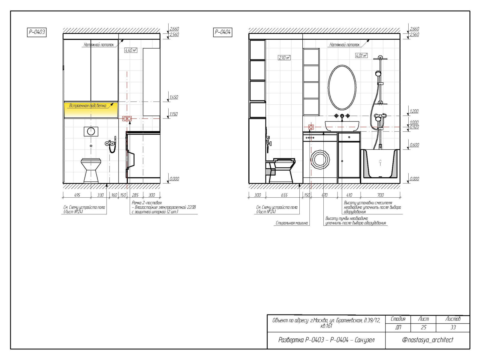 Развертка с/у