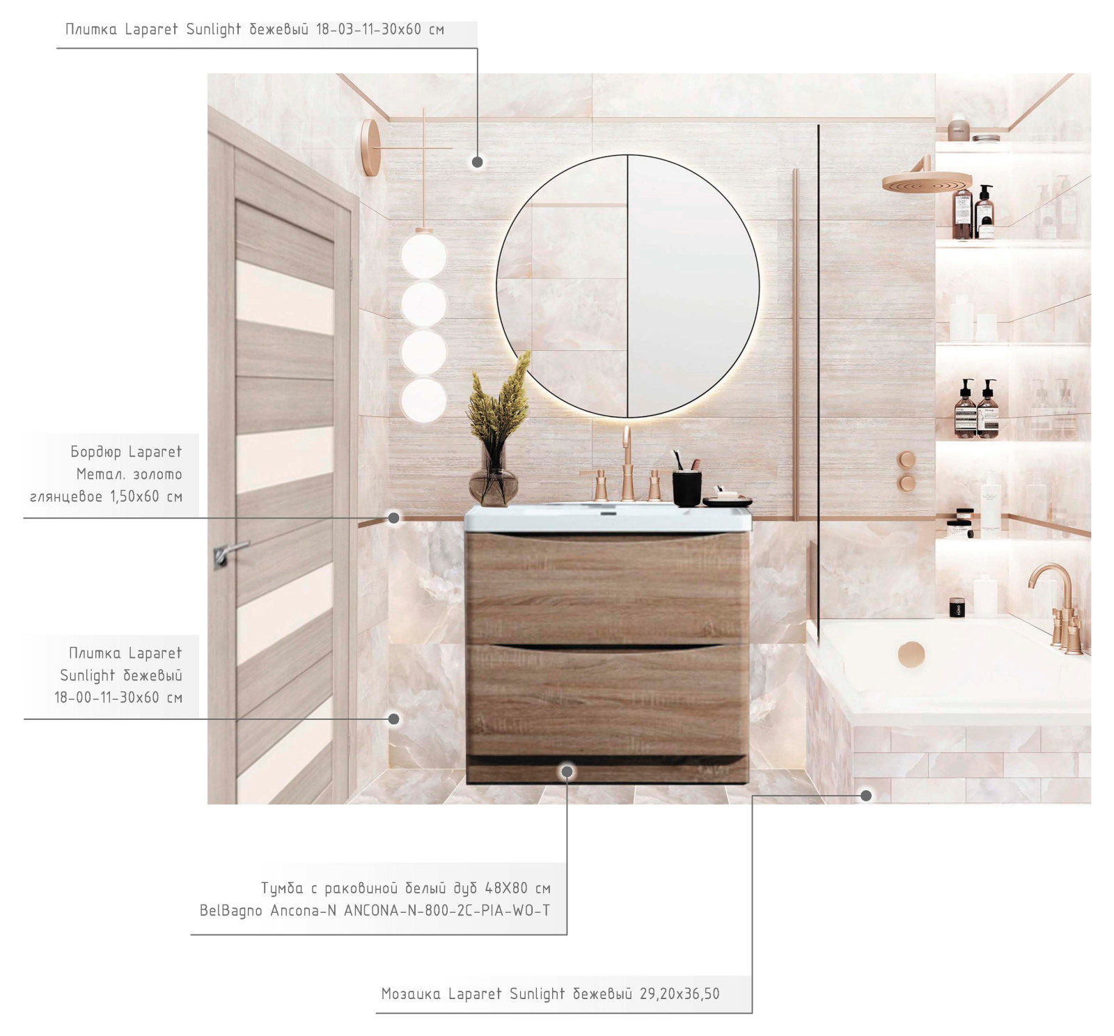 Дизайн-проект квартиры в г. Люберцы, Московской области