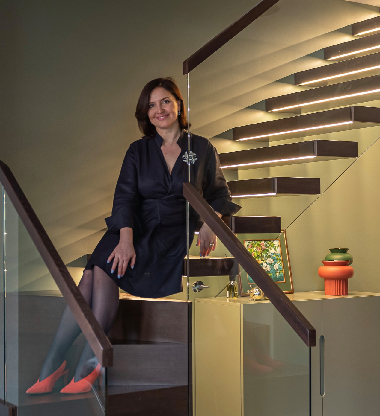 Взрыв цвета на мансардном этаже