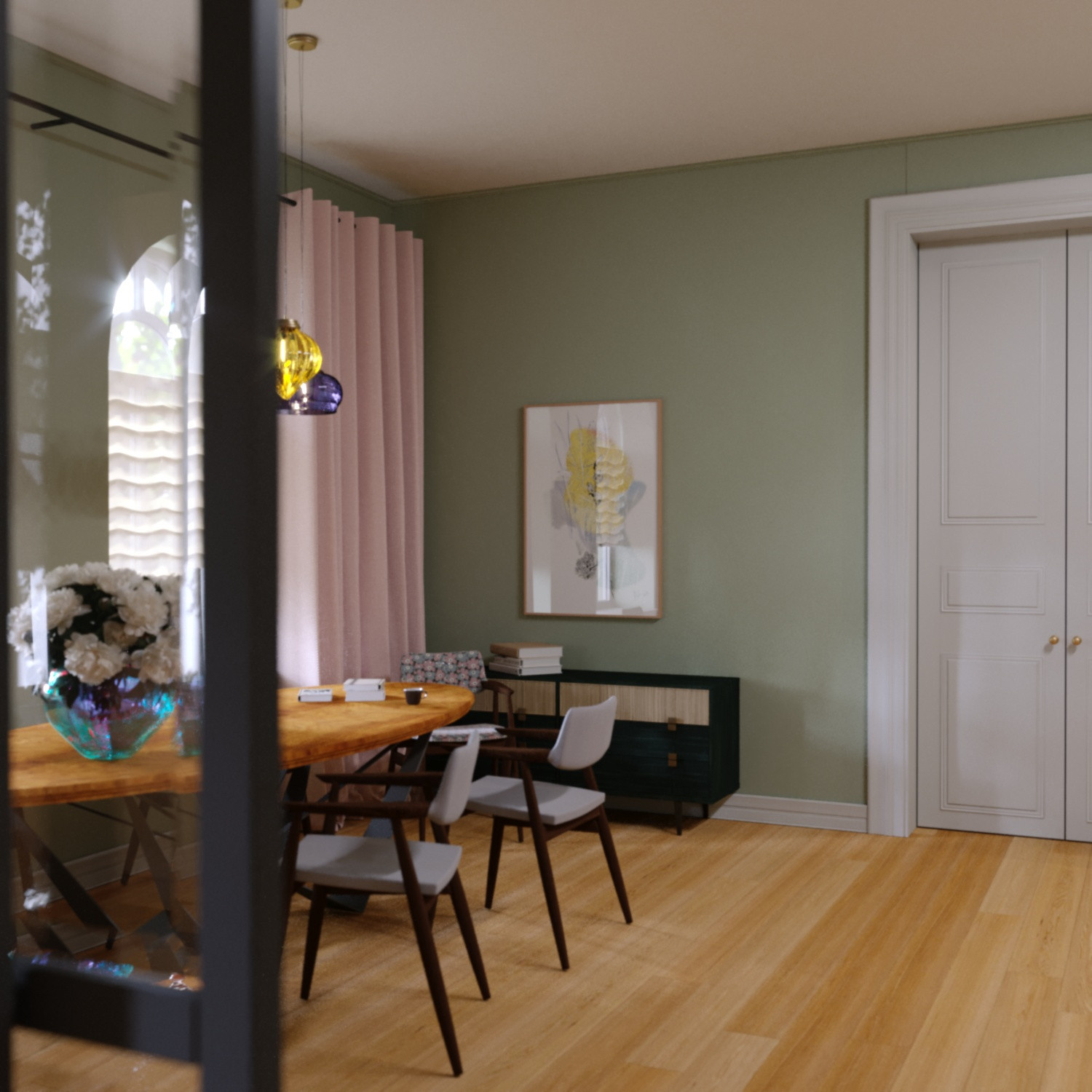 Dining-kitchen area
