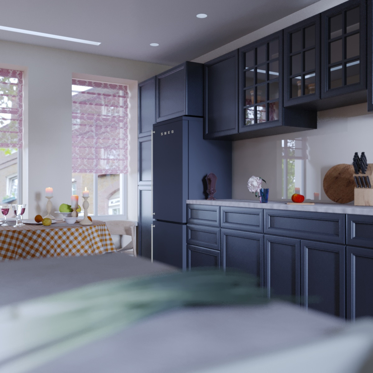 Dining-kitchen area