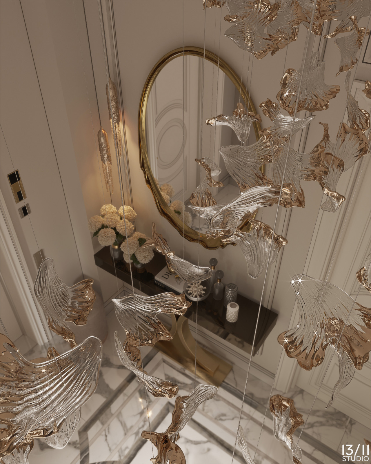 Трехкомнатная квартира в современной классике