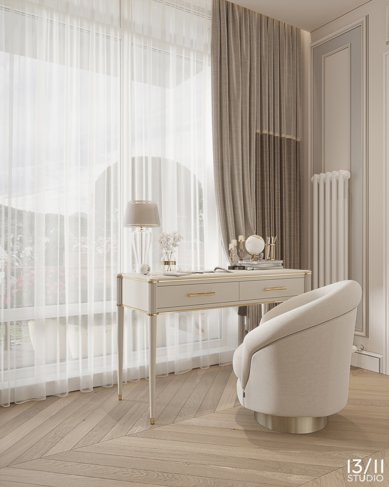 Трехкомнатная квартира в современной классике