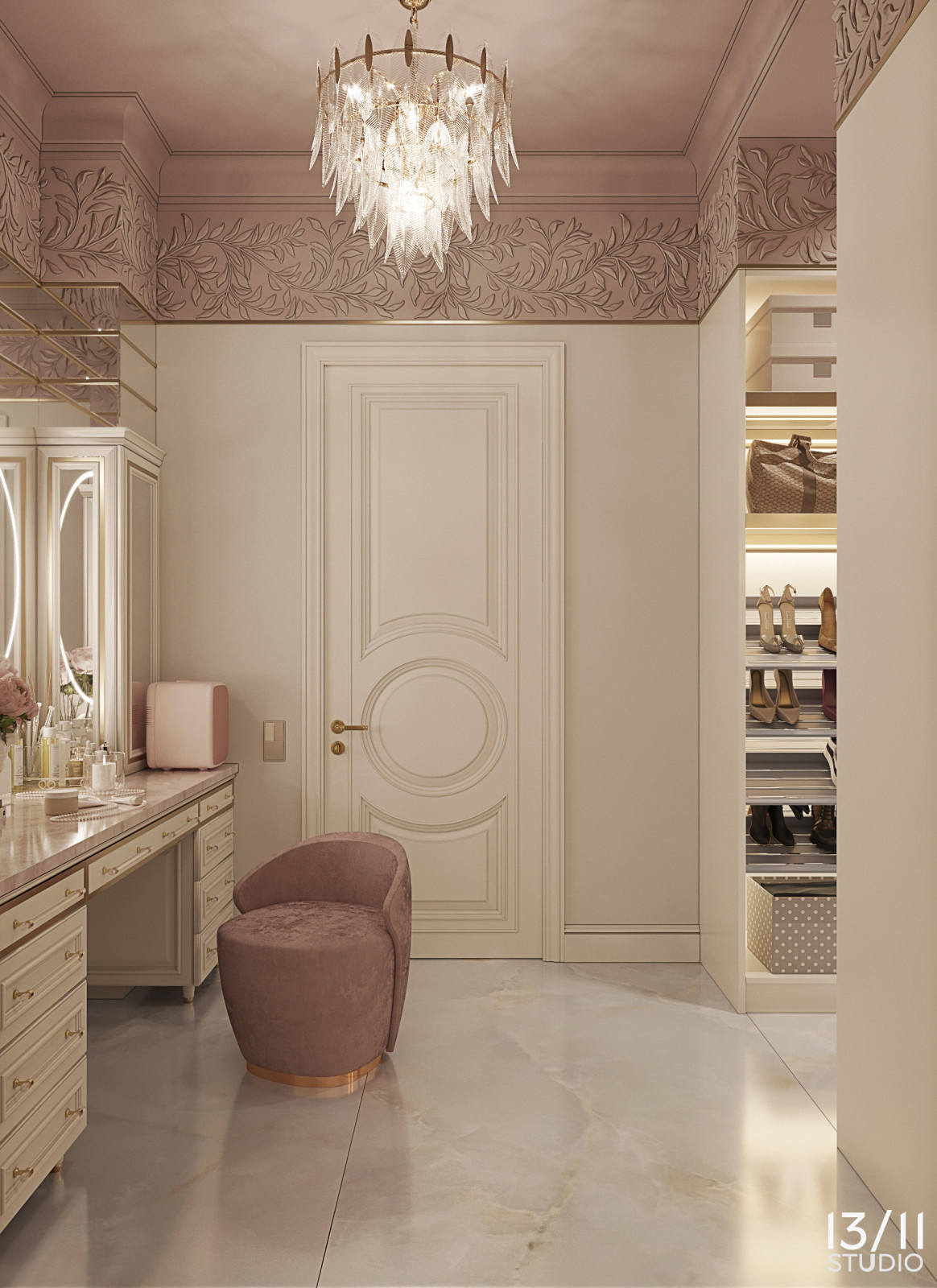 Трехкомнатная квартира в современной классике