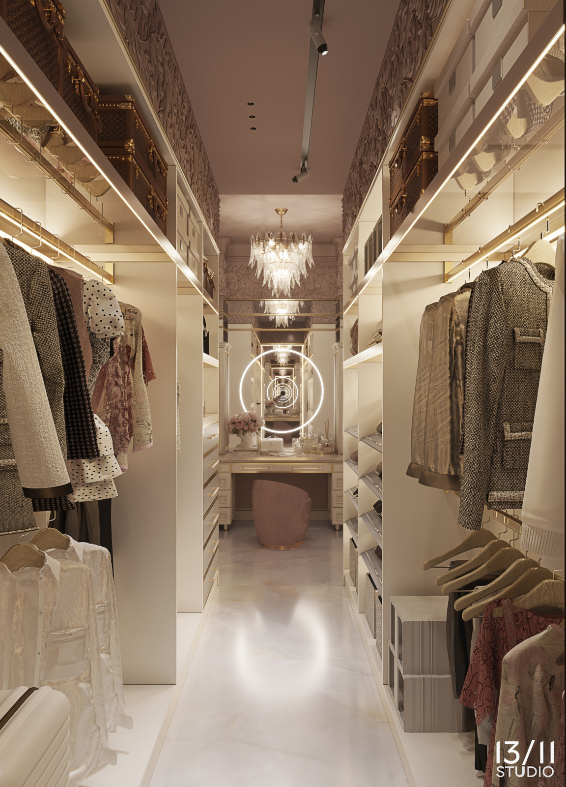 Трехкомнатная квартира в современной классике