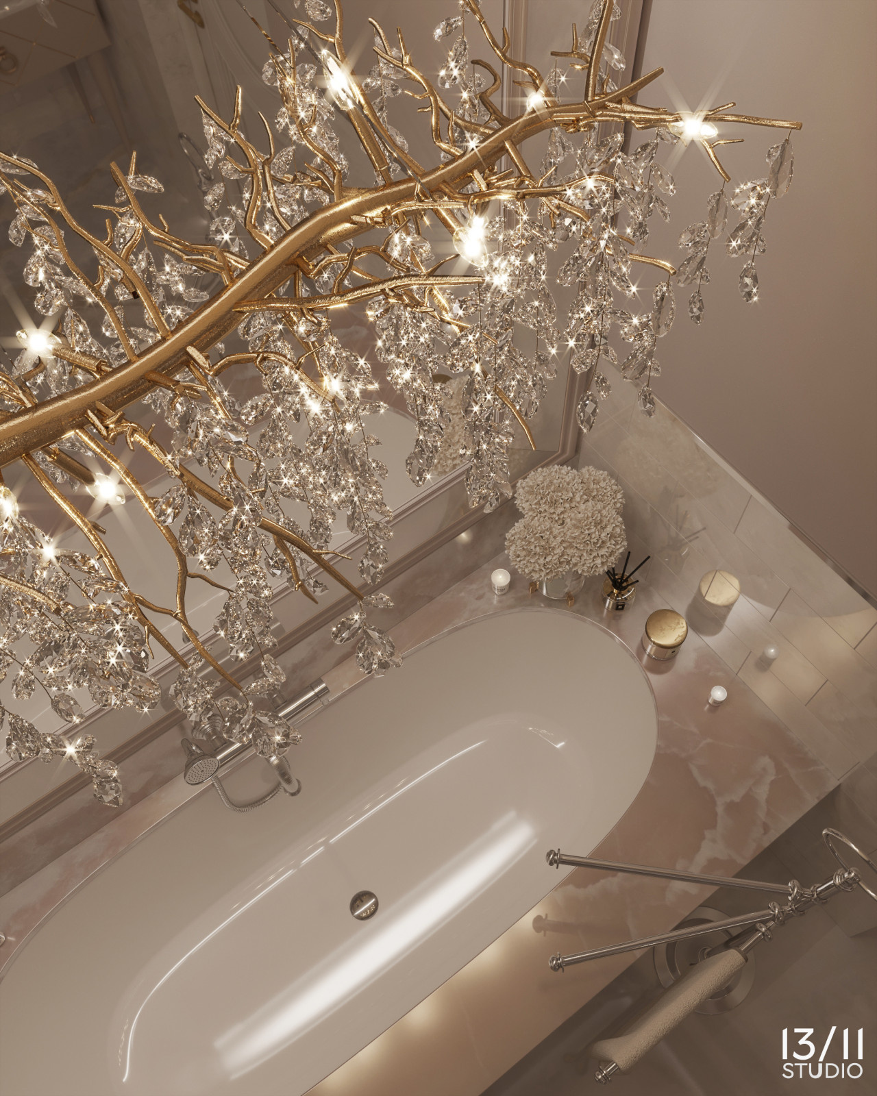 Трехкомнатная квартира в современной классике