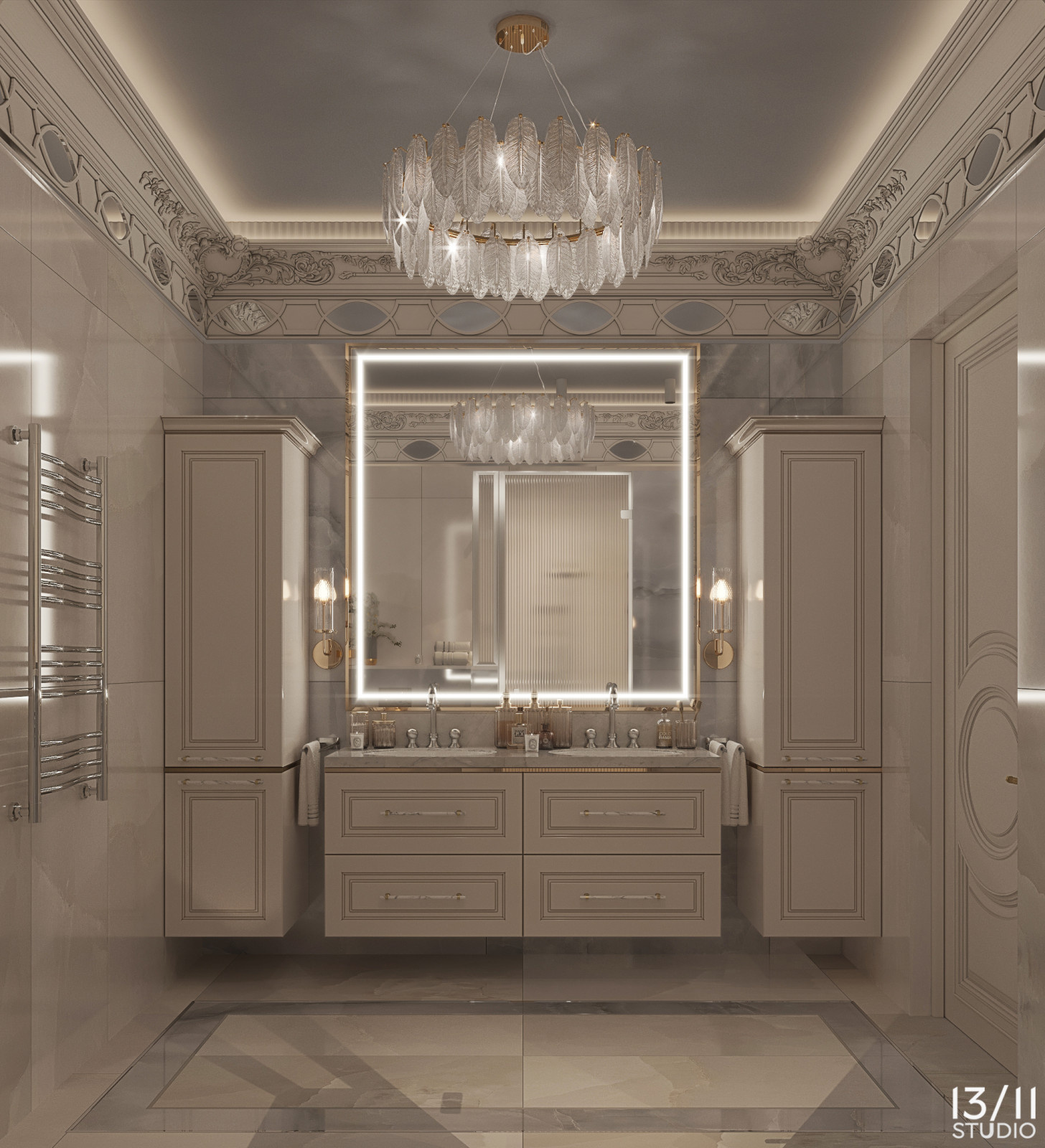 Трехкомнатная квартира в современной классике