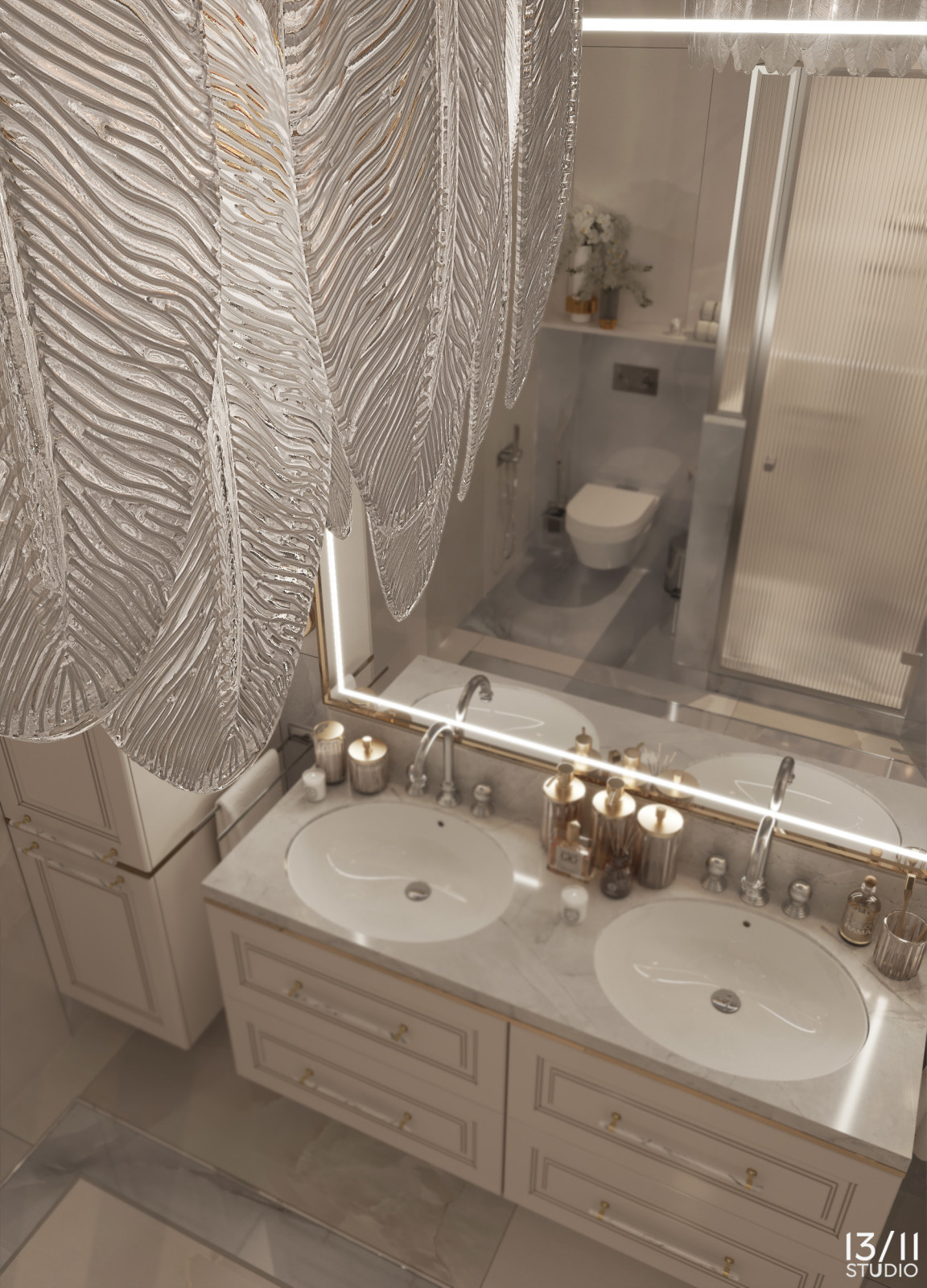 Трехкомнатная квартира в современной классике