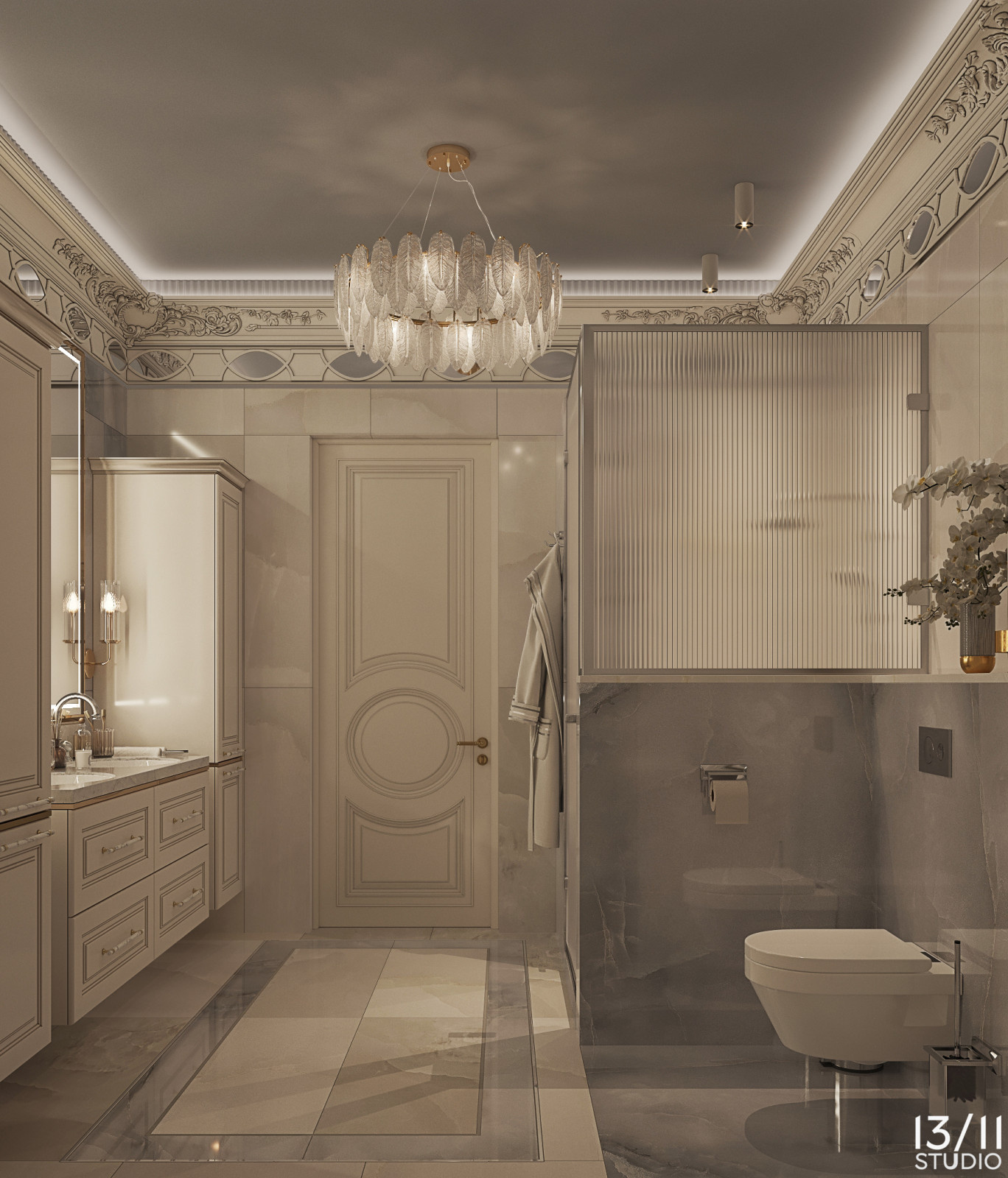 Трехкомнатная квартира в современной классике