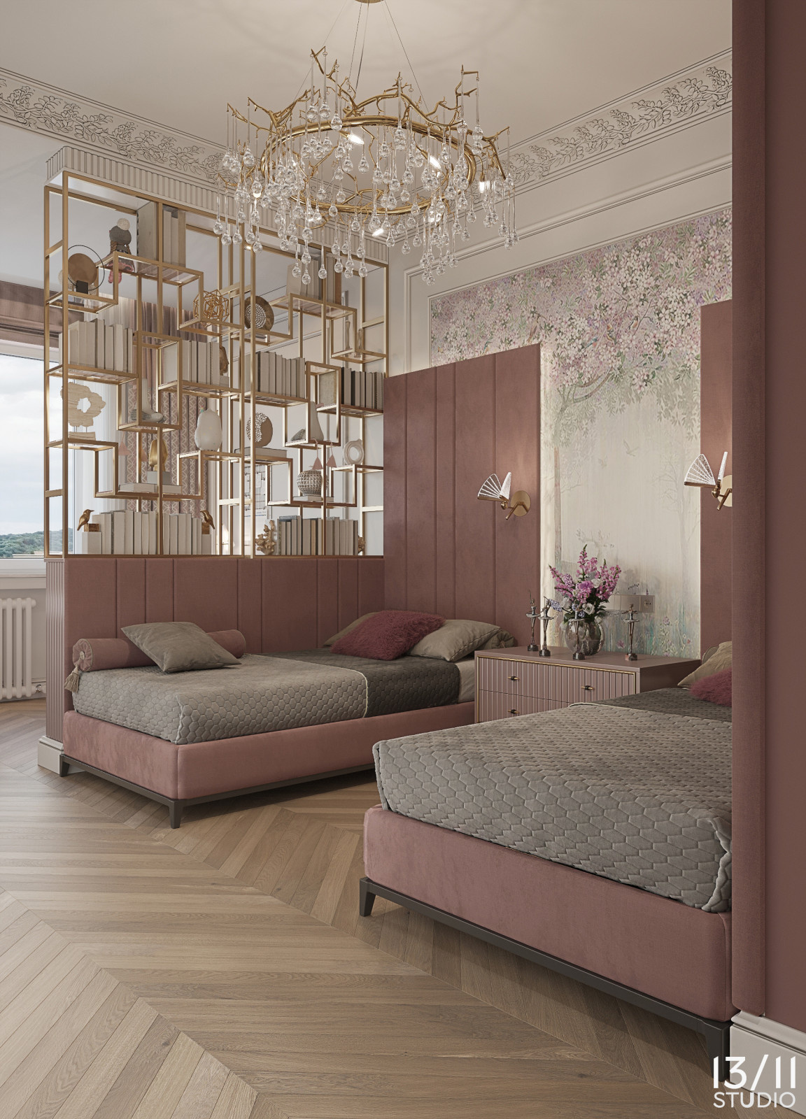 Трехкомнатная квартира в современной классике