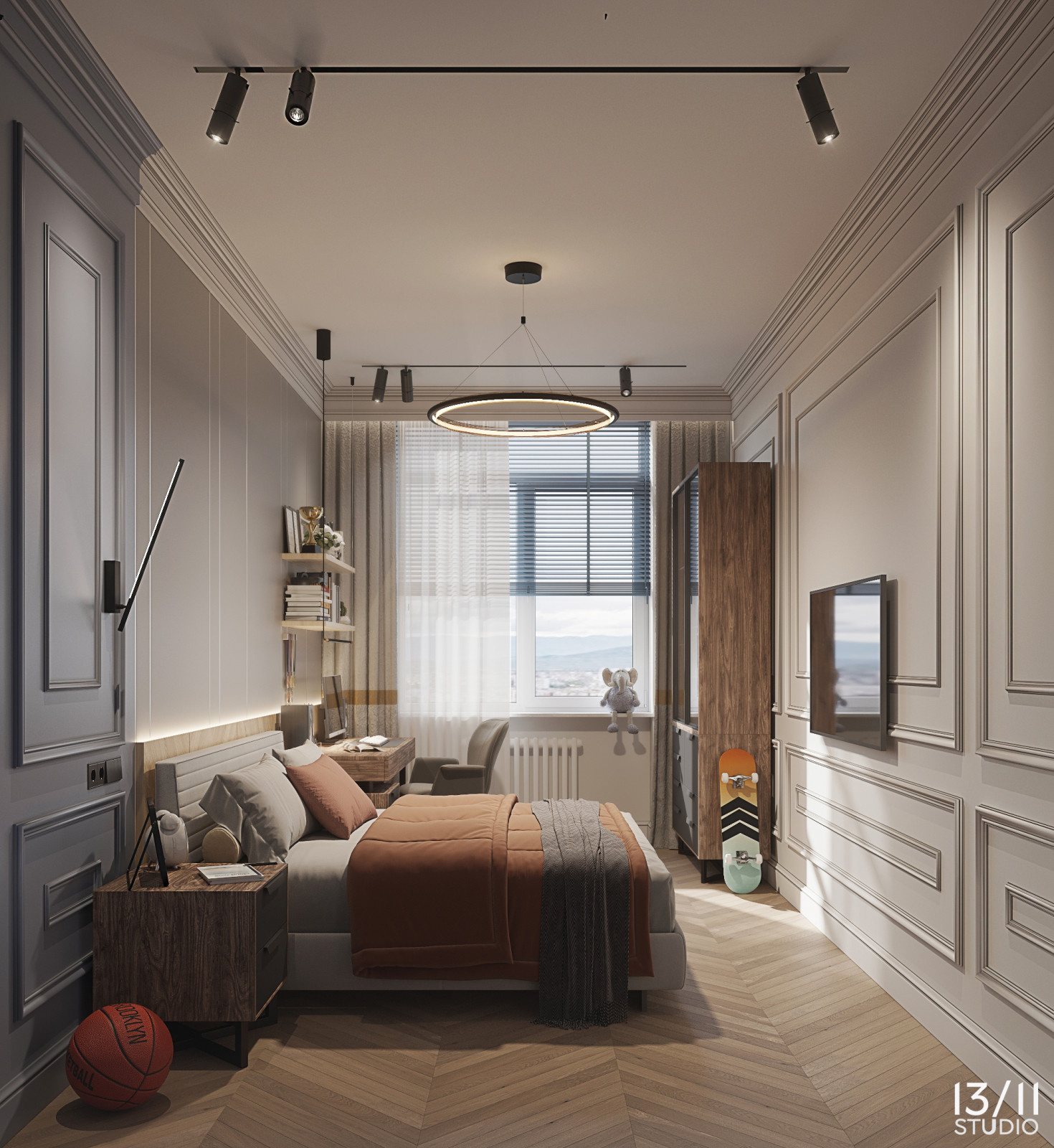 Трехкомнатная квартира в современной классике