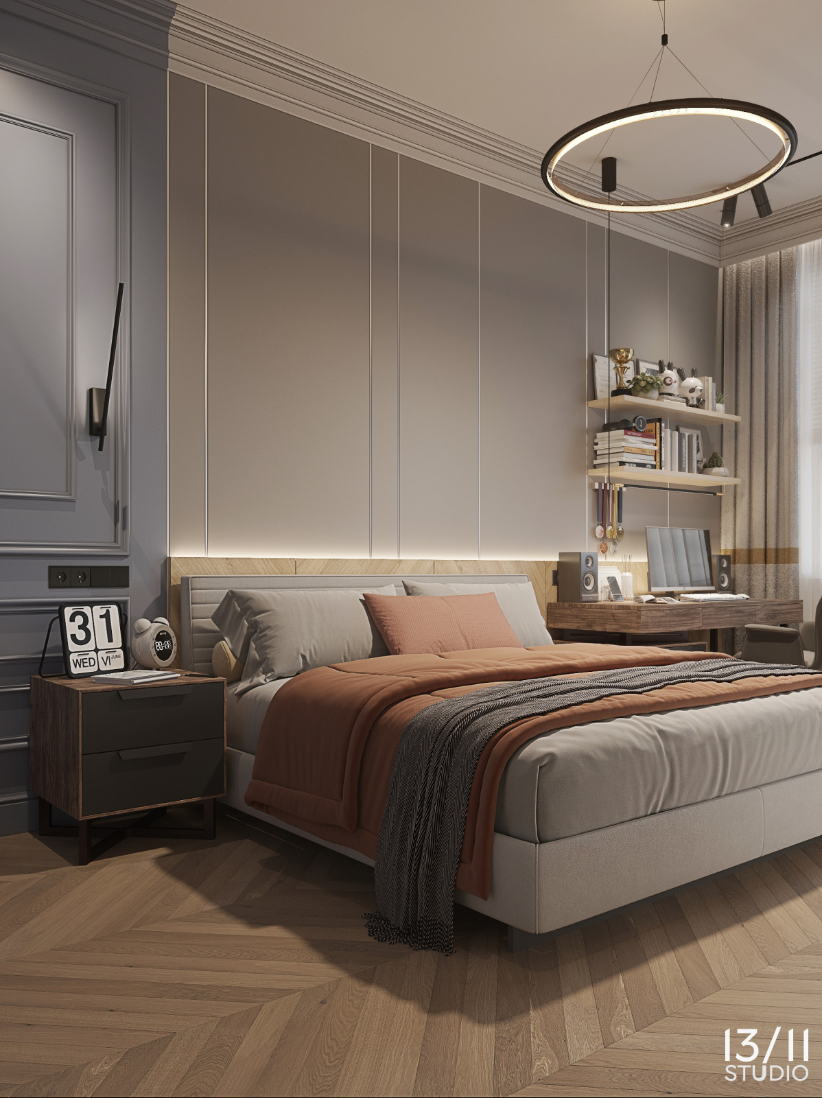 Трехкомнатная квартира в современной классике