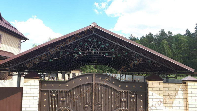 Кованые козырьки