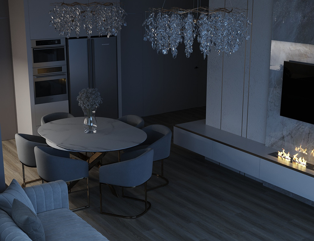 Дизайн интерьера дома в поселке "Европейский"