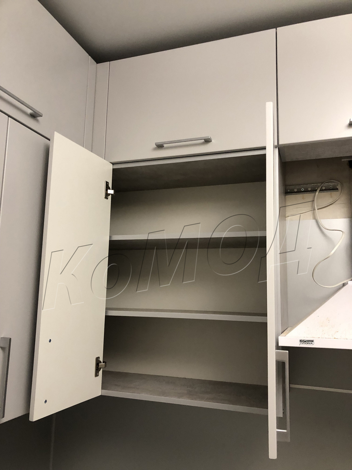 Кухня с фасадом МДФ краска