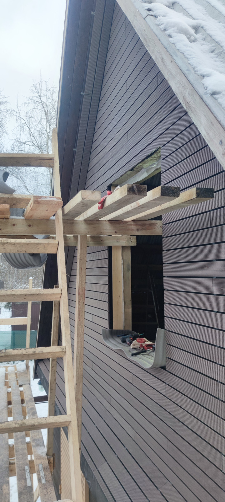 Монтаж фасада дпк