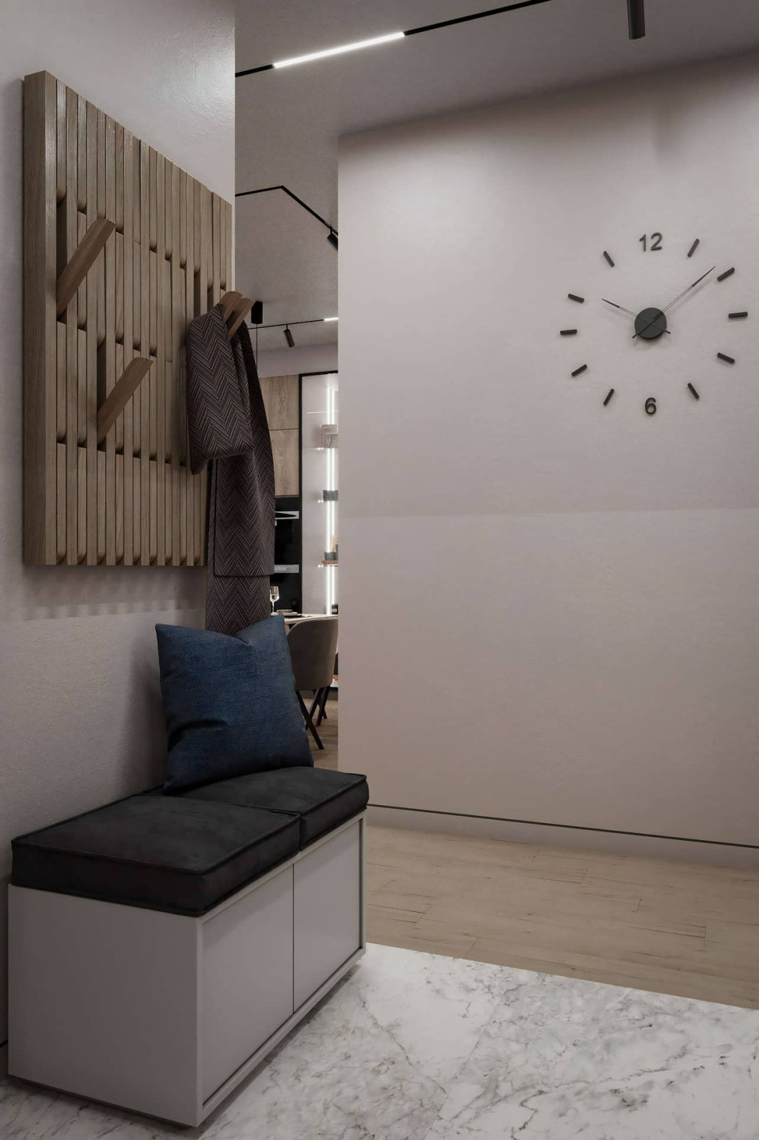 Дизайн и ремонт квартиры в ЖК «Хорошёвский» — Неоклассика для кота