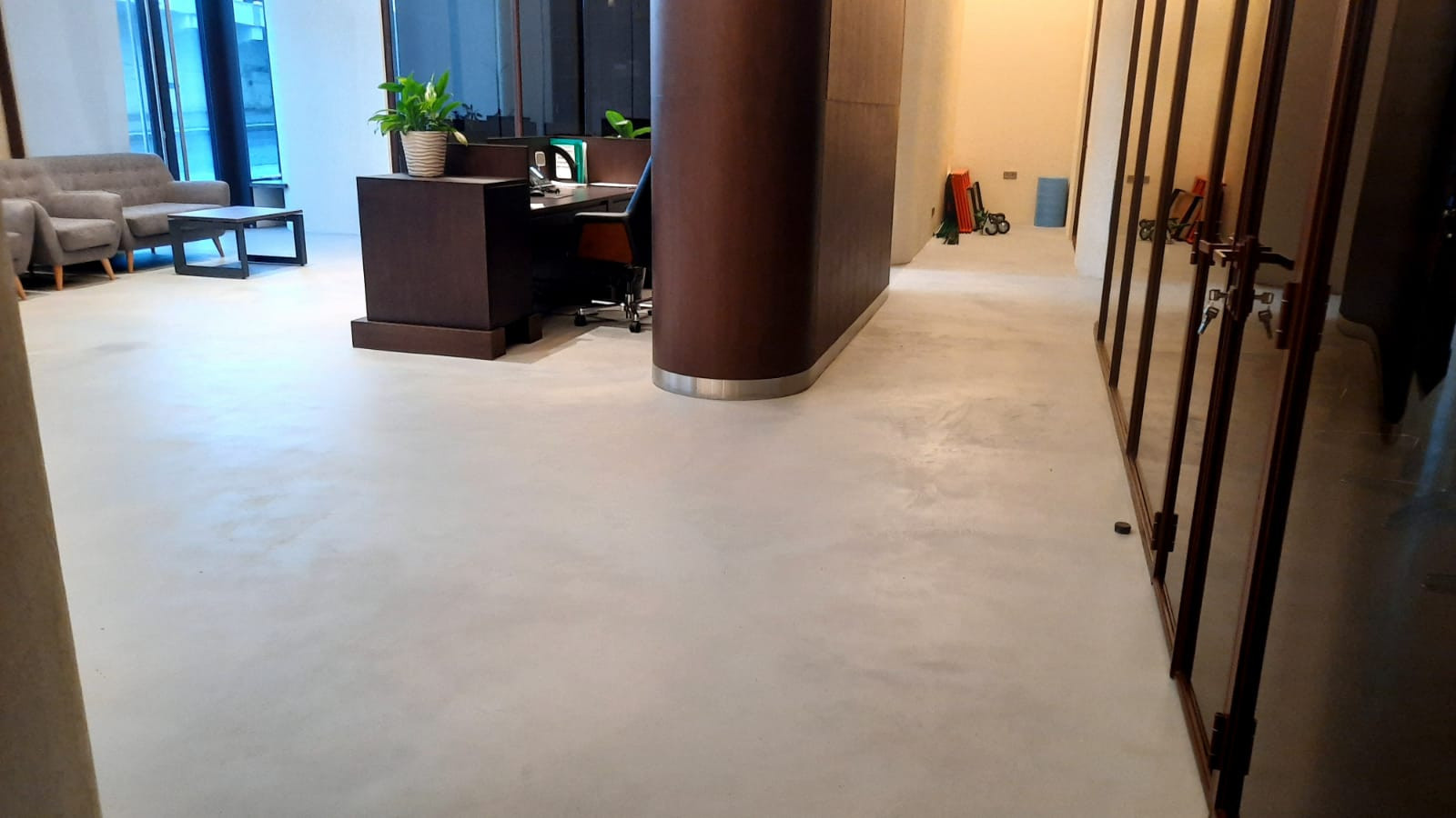 Полы микробетон