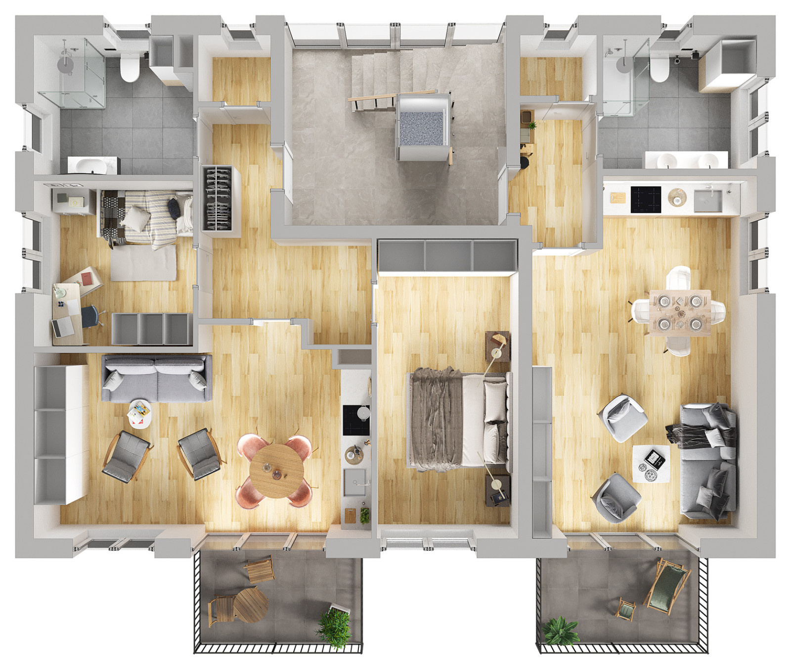 Haus № 1 (2. Stock)