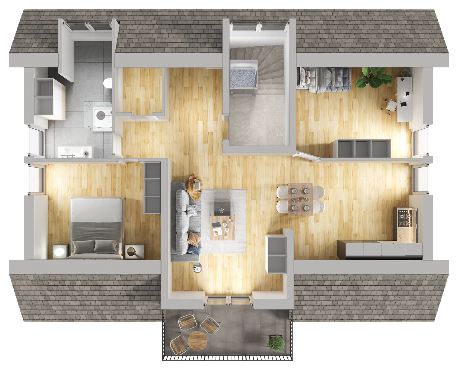 Haus № 1 (3. Stock)