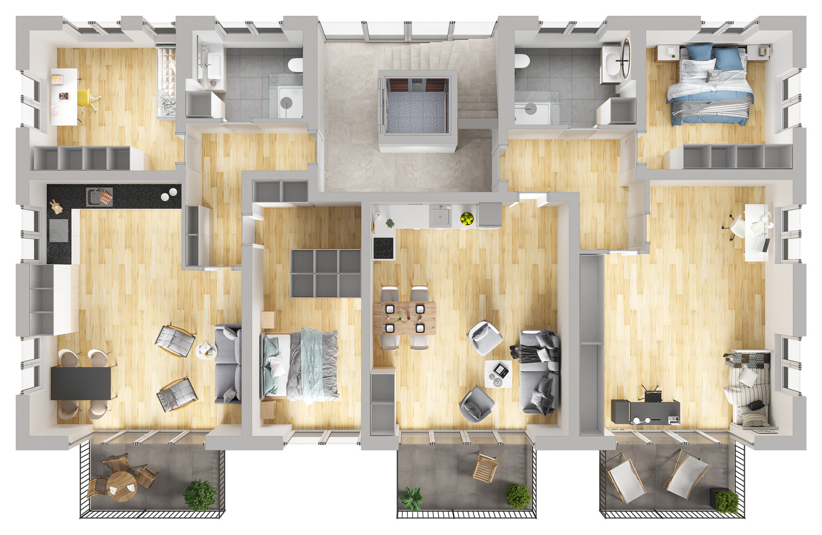 Haus № 2 (2. Stock)