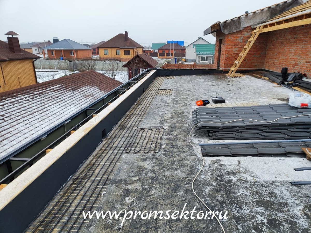 Антиобледенение кровли и водостоков