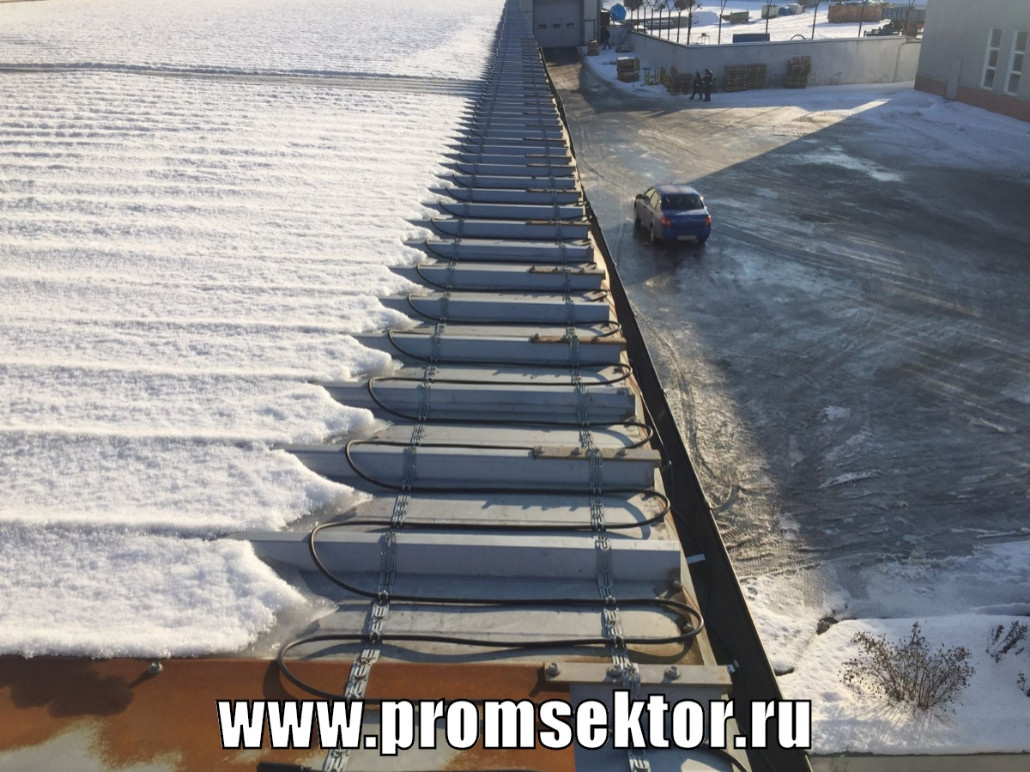 Антиобледенение кровли и водостоков