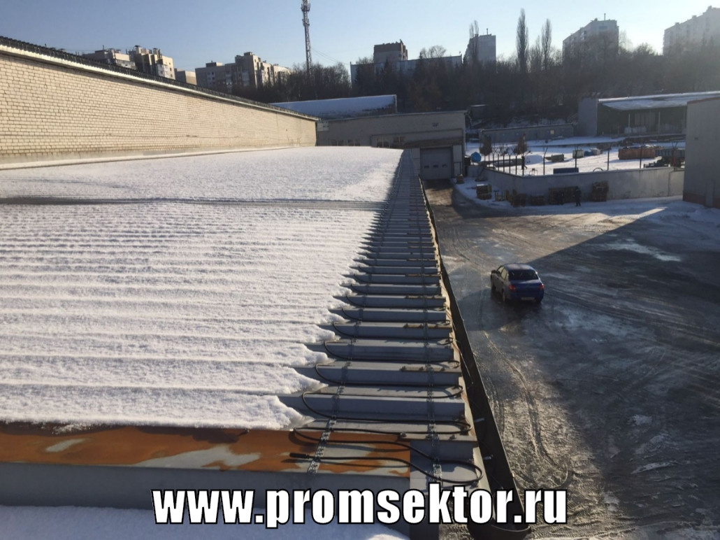 Антиобледенение кровли и водостоков