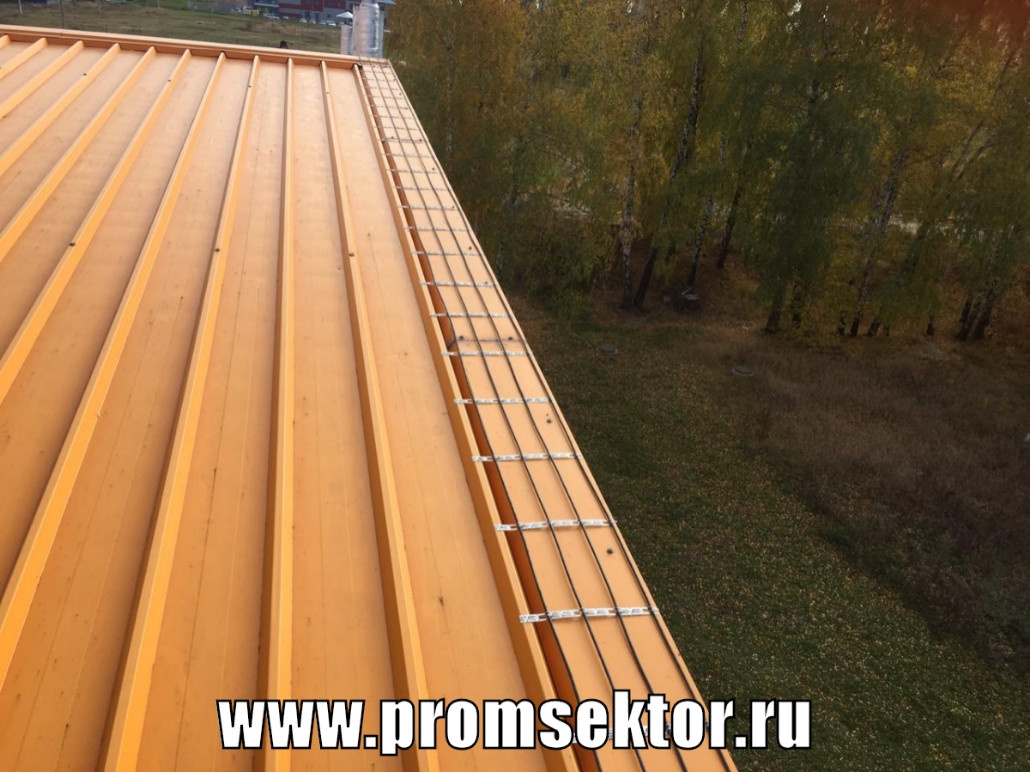 Антиобледенение кровли и водостоков