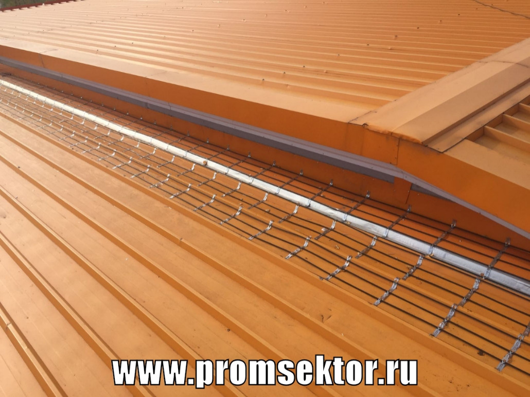 Антиобледенение кровли и водостоков