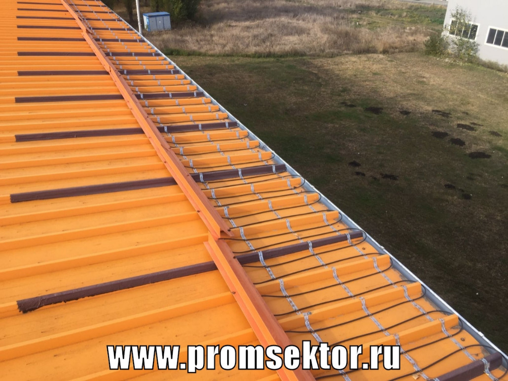 Антиобледенение кровли и водостоков