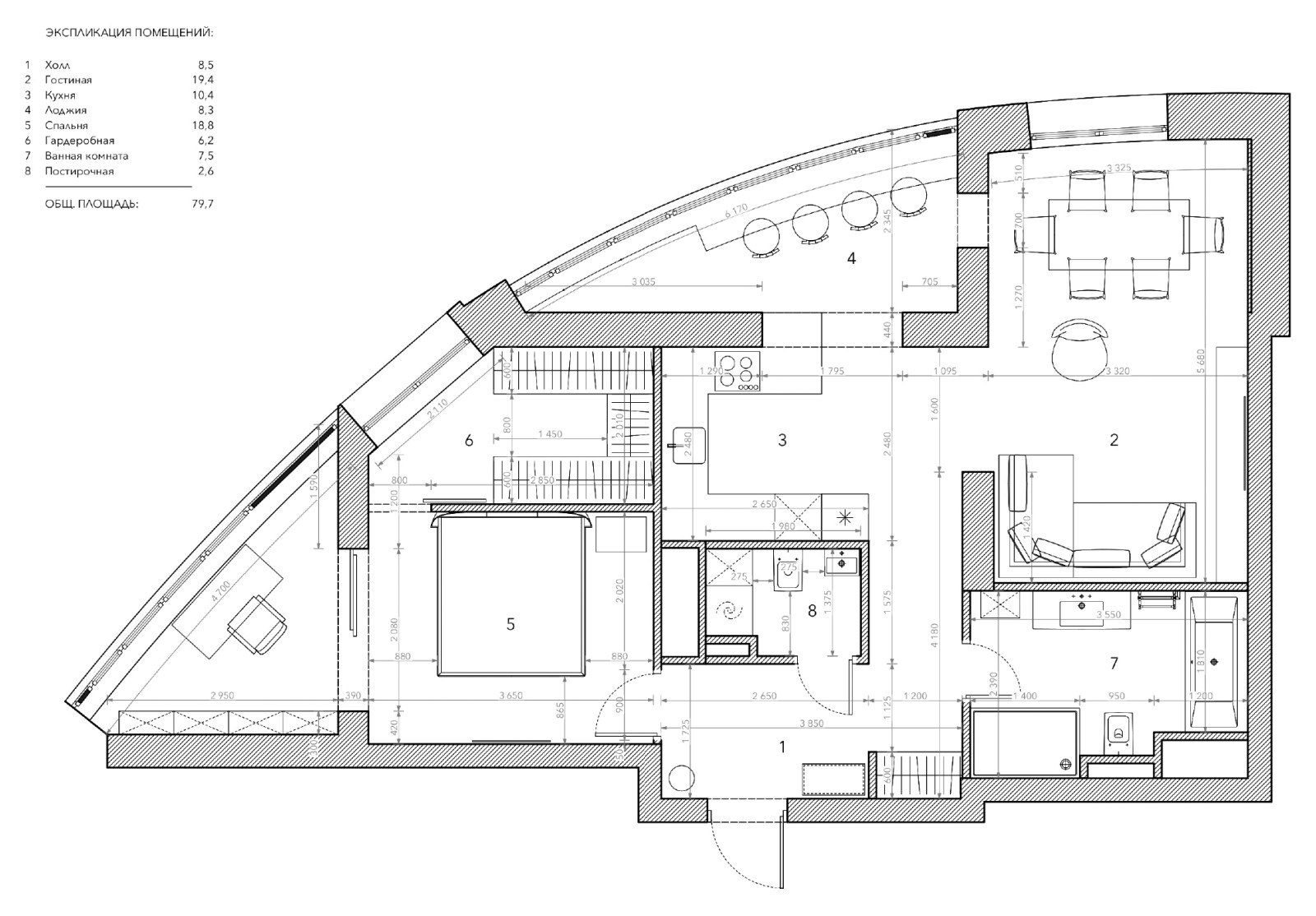 Интерьеры квартиры в ЖК Черемушки
