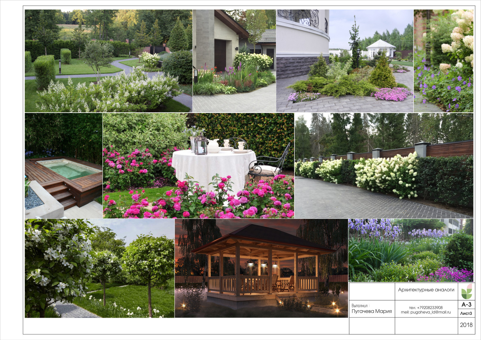 Territory landscape design project (city Orel, village Znamenka 2018)
