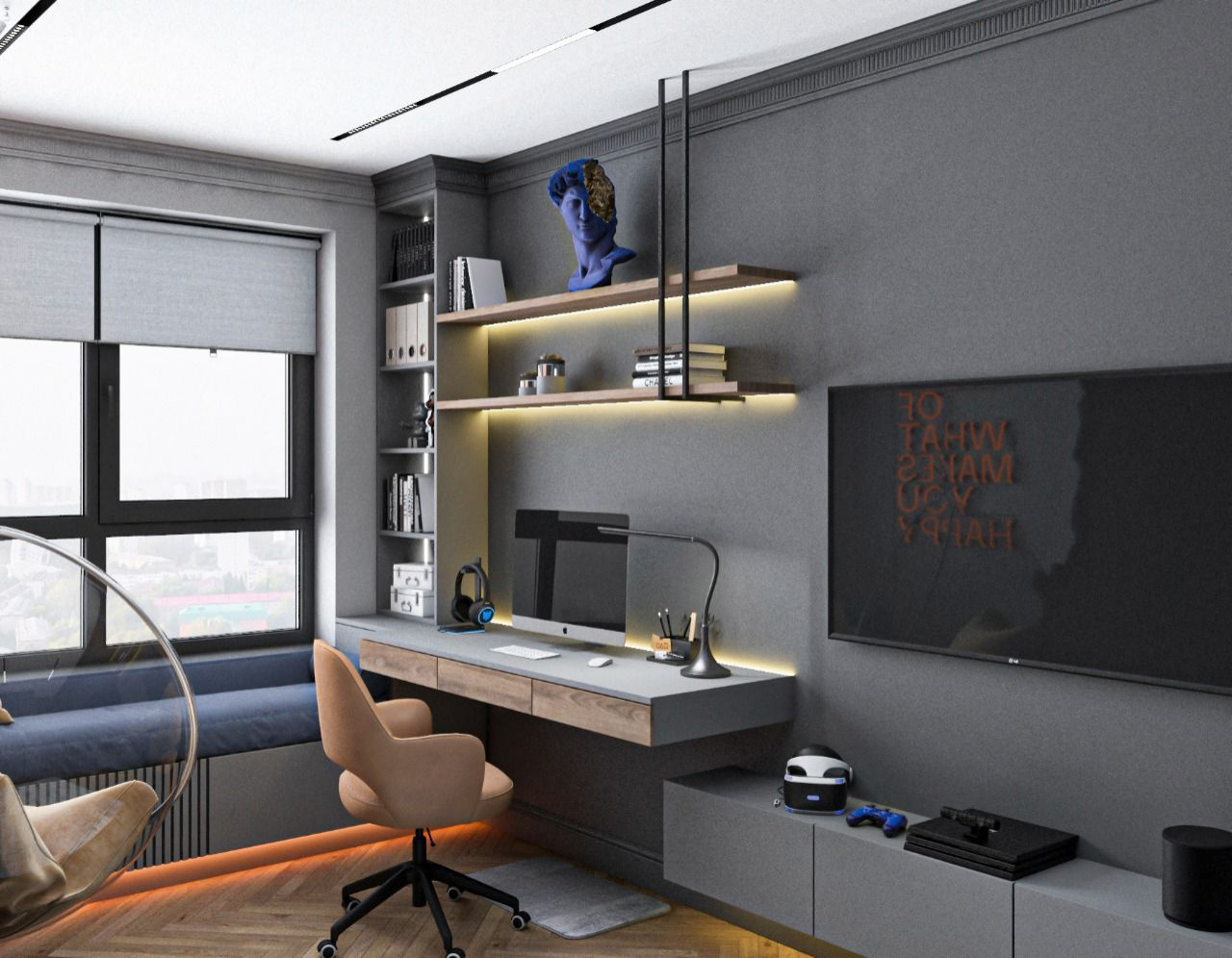 Просторная квартира с гостевой в классическом стиле