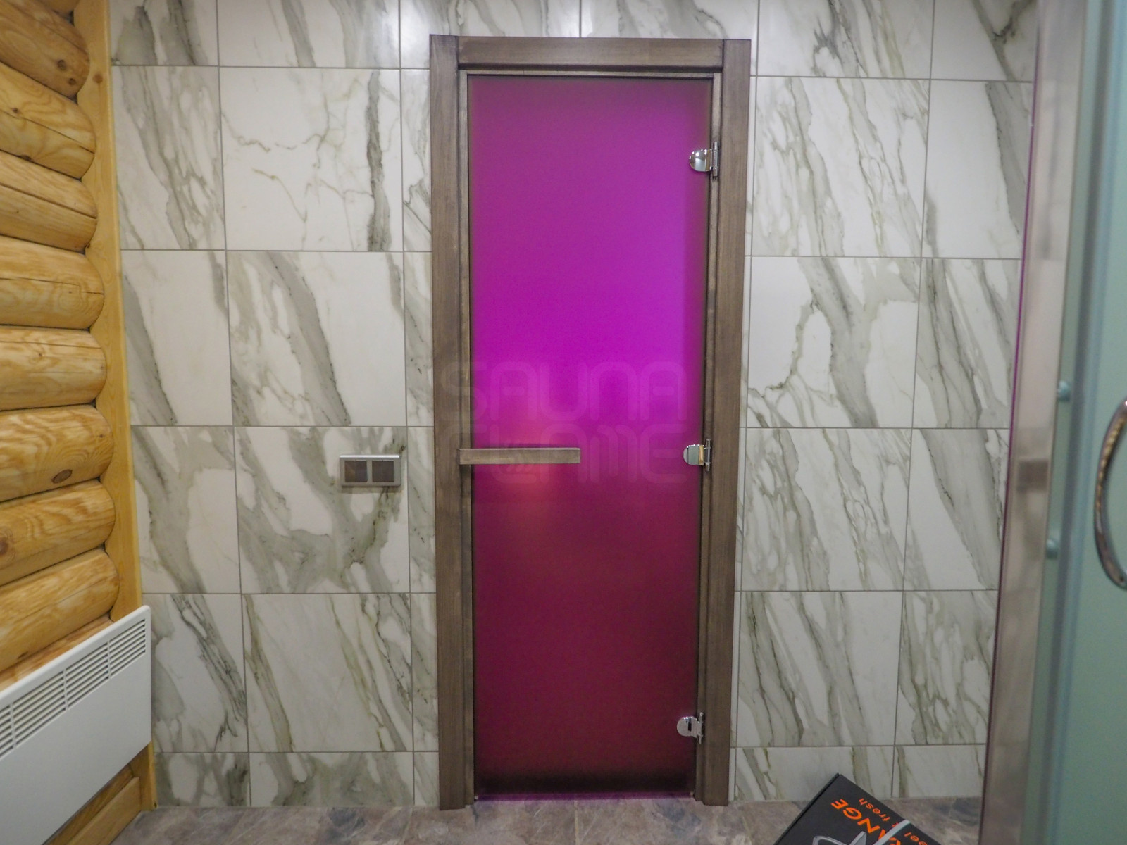 Сауна с разноцветной подсветкой